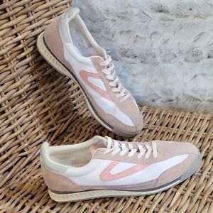TRETORN Rawlins Casual Lace-Up Blush Sneakers Womens Sz 10, Retro